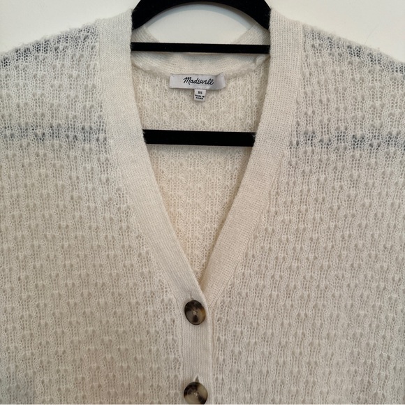 Madewell Mayfair Cardigan in Antique Cream - XS - Button Down - Picture 5 of 6